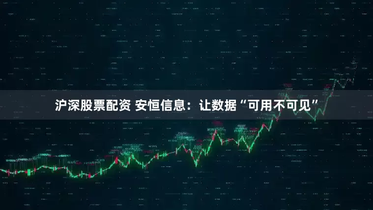 沪深股票配资 安恒信息：让数据“可用不可见”