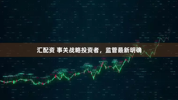 汇配资 事关战略投资者，监管最新明确